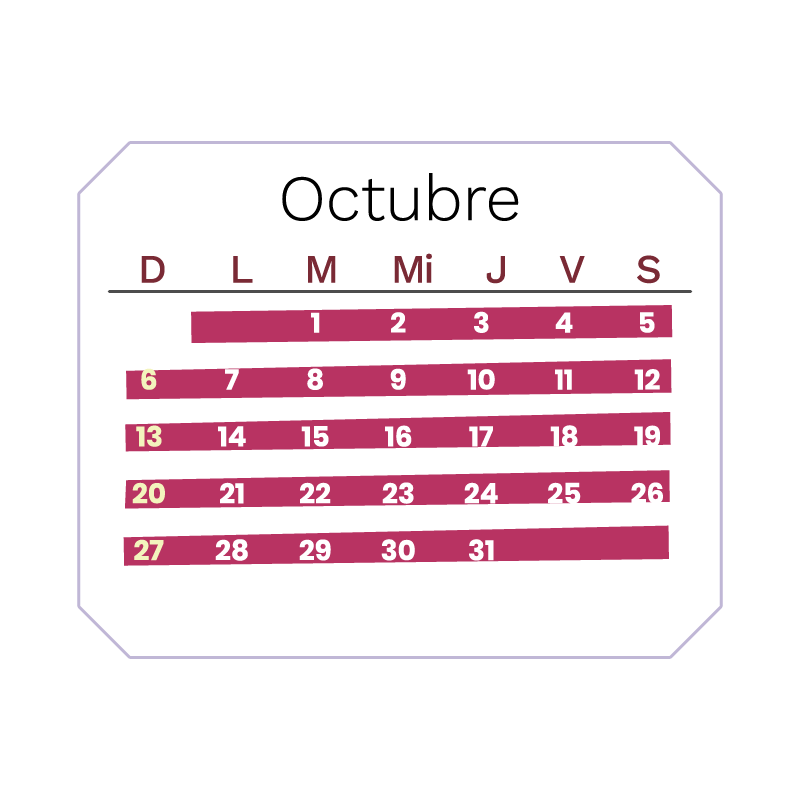 CALENDARIO OCTUBRE